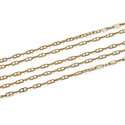 304 Stainless Steel Mariner Link Chain Necklaces NJEW-P226-03G-05-1