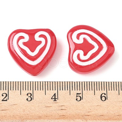 Baking Paint Glass Enamel Beads LAMP-D303-07B-1