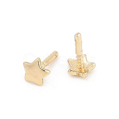 Star Brass Head Pins KK-U051-02G-02-1