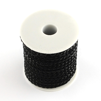 Braided PU Leather Cord LC-Q008-01-1