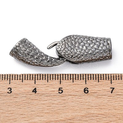 Brass Interlocking Clasps KK-D360-06B-1