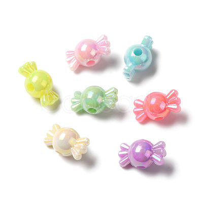 Opaque Acrylic Beads MACR-F074-08-1