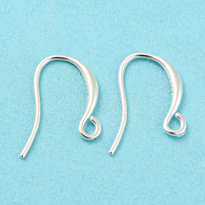 925 Sterling Silver Hoop Earring Findings STER-H107-04S-1