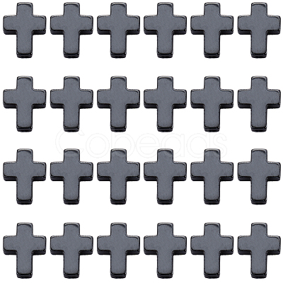 60Pcs Non-magnetic Synthetic Hematite Beads G-SC0003-02-1