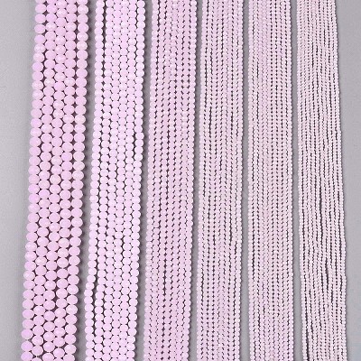 Glass Beads Strands EGLA-A044-J1mm-D02-1