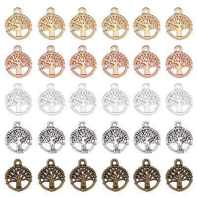 300Pcs 5 Colors Alloy Charms FIND-HY0002-61-1