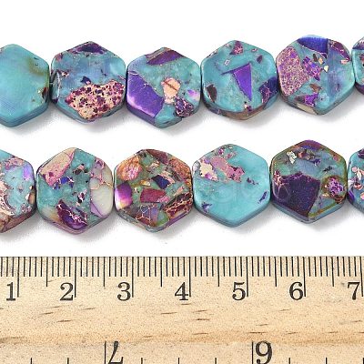 Dyed Synthetic Imperial Jasper Beads Strands G-D337-14mm-A01-1