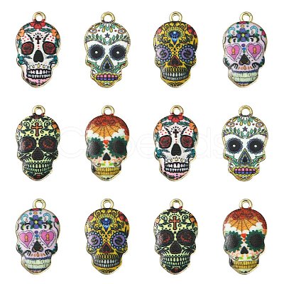 Alloy Enamel Pendants ENAM-CJ0001-37-1