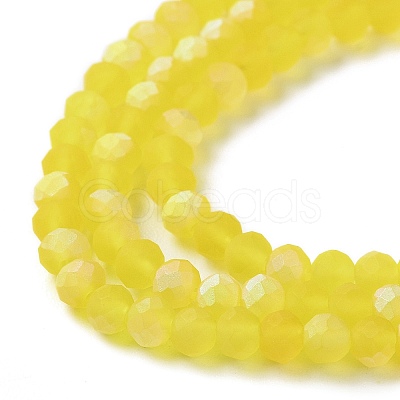 Imitation Jade Glass Beads Strands EGLA-YW0003-19B-14-1