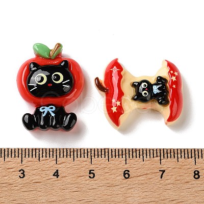 Opaque Resin Cabochons RESI-G121-04-1