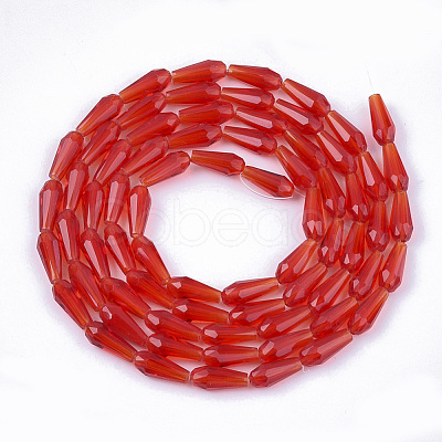 Transparent Glass Beads Strands X-GLAA-T009-004E-1