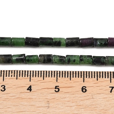 Natural Ruby in Zoisite Beads Strands G-P600-B09-01-1