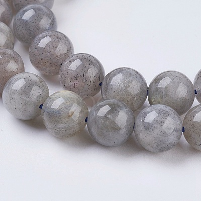 Natural Labradorite Beads Strands G-G212-8mm-23-1