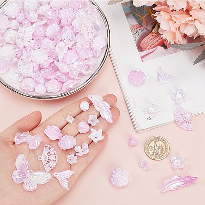 100G Plastic Pendants & Beads & Decoden Cabochons OHAR-SC0002-99A-1