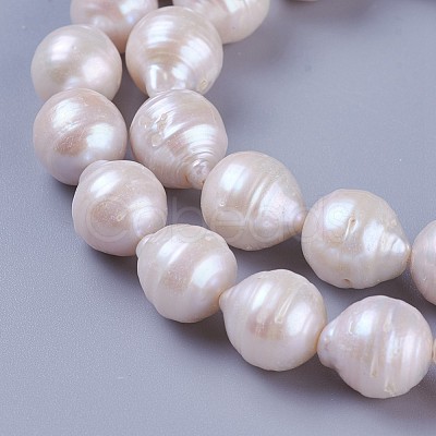Natural Cultured Freshwater Pearl Beads Strands PEAR-F010-13-1