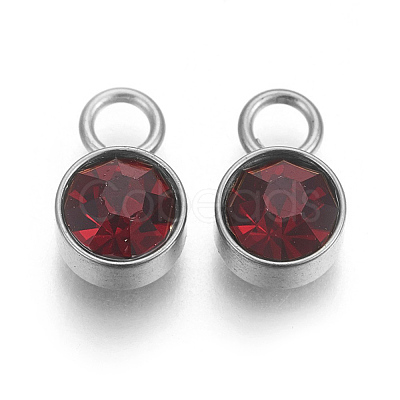 Glass Rhinestone Charms STAS-F189-P09-1