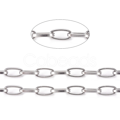 Tarnish Resistant 304 Stainless Steel Cable Chains CHS-L022-03P-1