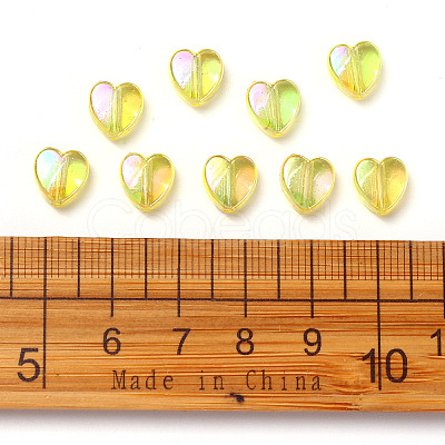 100Pcs Eco-Friendly Transparent Acrylic Beads TACR-YW0001-07E-1