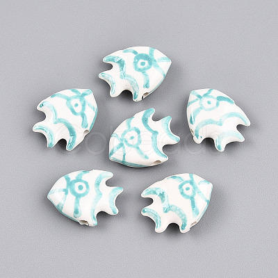 Handmade Porcelain Beads PORC-N009-08A-1