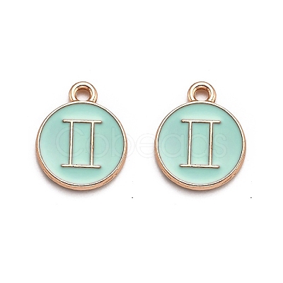 Alloy Enamel Pendants ENAM-S124-01B-15I-1
