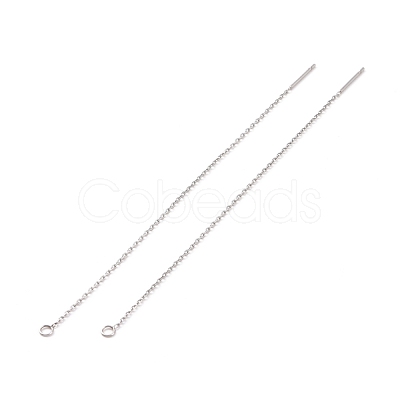 Non-Tarnish 304 Stainless Steel Stud Earring Finding STAS-E161-06P-1