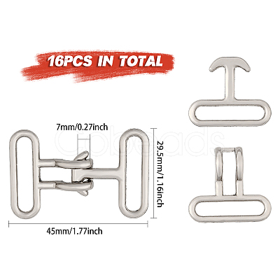 CHGCRAFT Alloy Snap Lock Clasps FIND-CA0008-42A-P-1