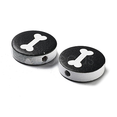Dog Theme Wood Beads WOOD-M011-04A-02-1