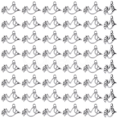 100Pcs Tibetan Style Alloy Pendants TIBEP-SC0003-43-1