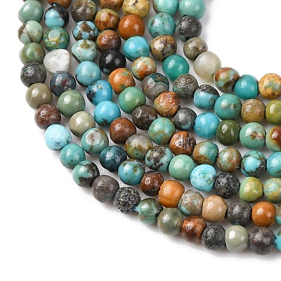 Natural Turquoise Beads Strands X-G-K366-G01-2mm-1