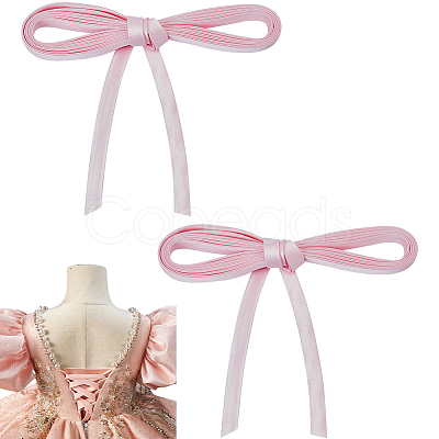 2Pcs Polyester Cord for Women's Wedding Dress Zipper Replacement DIY-GF0010-30B-1