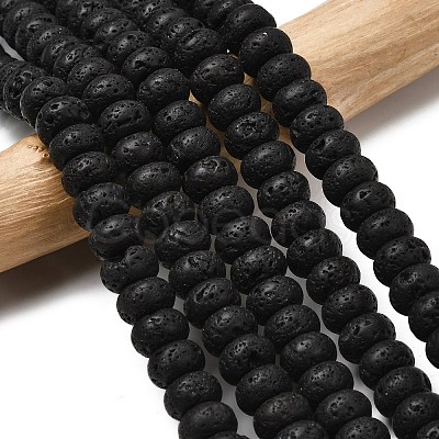 Natural Lava Rock Beads Strands G-A280-A18-03-1