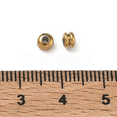 304 Stainless Steel Beads STAS-P448-06D-G-1