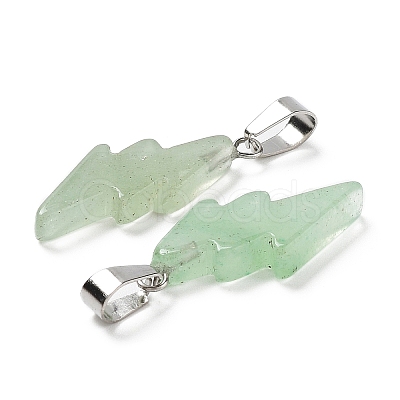 Natural Green Aventurine Pendants G-C057-01P-02-1