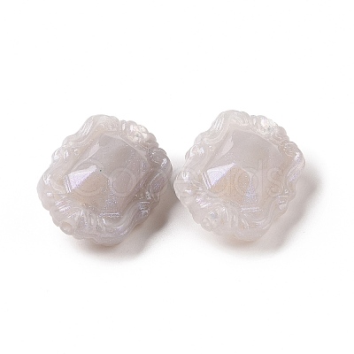 Opaque Acrylic Beads OACR-E015-07-1