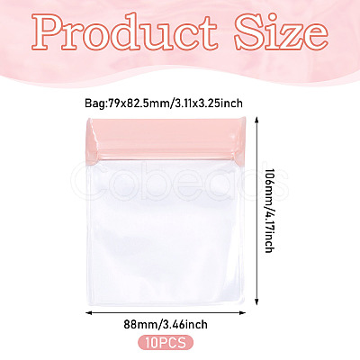 10Pcs Rectangle EVA Resealable Packaging Bags ABAG-TA0001-28C-1