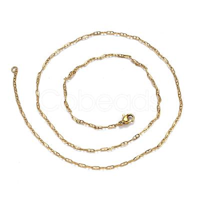 304 Stainless Steel Mariner Link Chain Necklaces NJEW-P226-03G-05-1