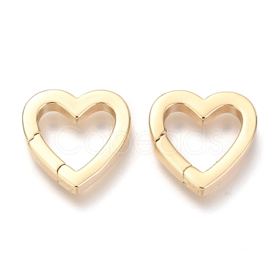 Brass Spring Gate Rings KK-O132-08G-1