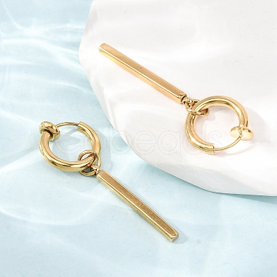 201 Stainless Steel Hoop Dangle Earrings for Women SA-CBA8B85-16G-1
