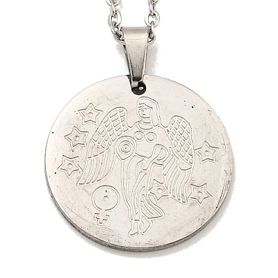 Non-Tarnish Constellation Pendant Necklaces NJEW-S422-04P-06-1