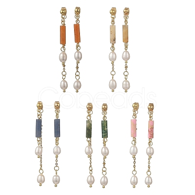 304 Stainless Steel Stud Earrings EJEW-JE07386-1
