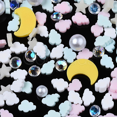 Handmade Polymer Clay Cabochons X-CLAY-N006-81-1
