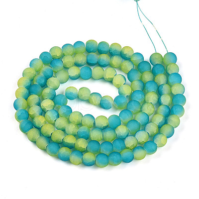 Crackle Glass Beads X1-GLAA-N009-8mm-10-1