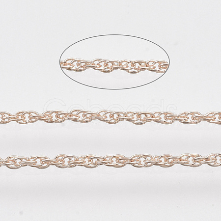 Soldered Brass Coated Iron Rope Chains CH-T002-04RG-1