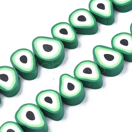 Handmade Polymer Clay Bead Strands CLAY-S091-004A-01-1
