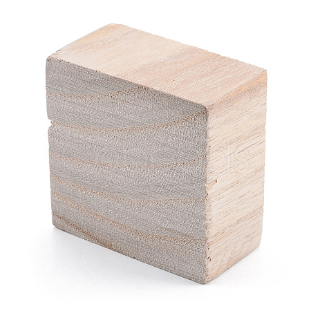 Unfinished Natural Wood Block WOOD-T031-01-1