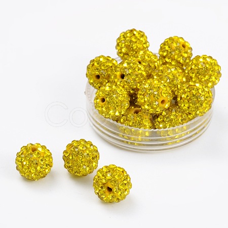 Pave Disco Ball Beads RB-H258-10MM-249-1