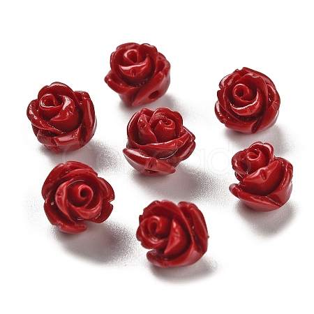 Synthetic Coral Carved Beads CORA-H003-01B-18-1