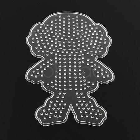 Girl ABC Plastic Pegboards used for 5x5mm DIY Fuse Beads DIY-Q009-42-1
