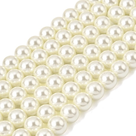 Eco-Friendly Dyed Glass Pearl Round Beads Strands HY-A002-10mm-RB011-1