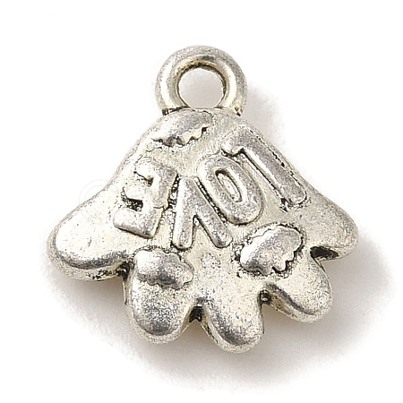 Tibetan Style Alloy Charms TIBEP-L021-18AS-1